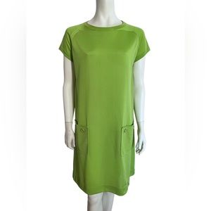 VINTAGE 60s Lime Green Mod Dress